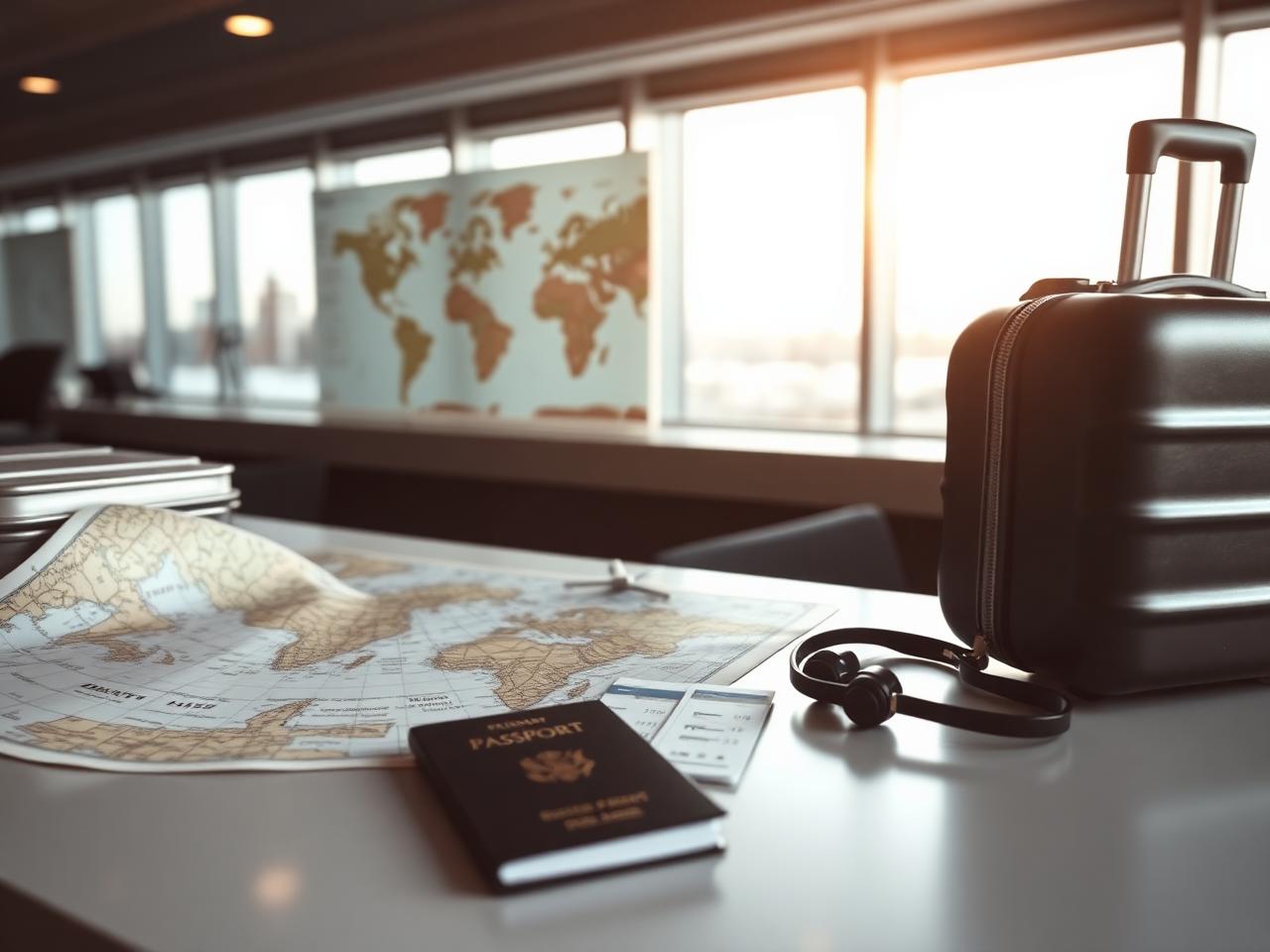 Travel consultant arranging a booking