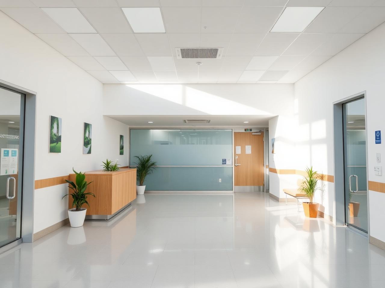 Clinic professional supporting a patient